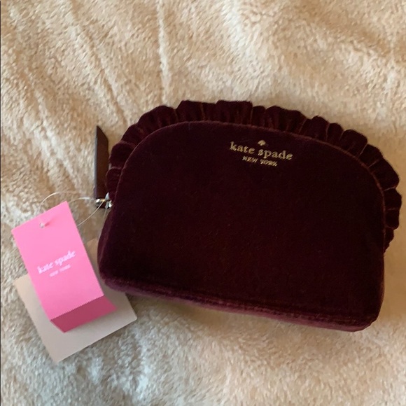 kate spade Handbags - Kate Spade velvet cosmetic bag